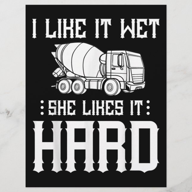 Stuurprogramma betonafwerker briefhoofd (Voorkant)