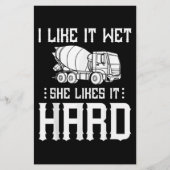 Stuurprogramma betonafwerker briefpapier (Voorkant)