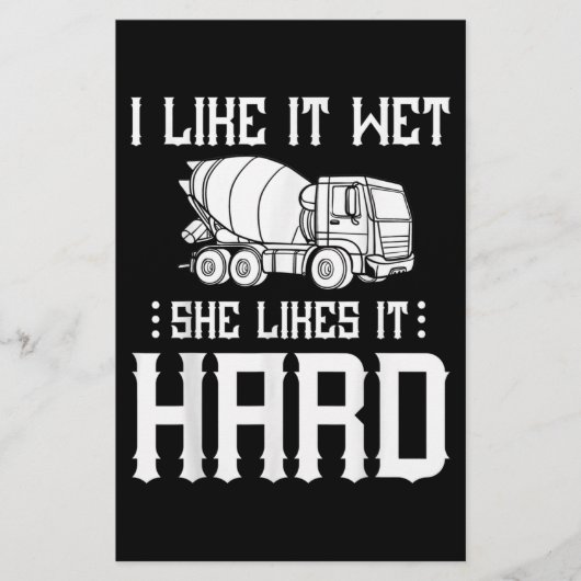 Stuurprogramma betonafwerker briefpapier (Voorkant)