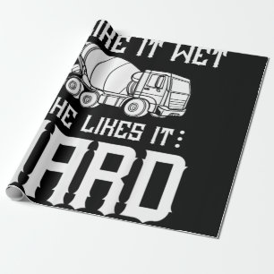 Stuurprogramma betonafwerker cadeaupapier