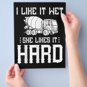 Stuurprogramma betonafwerker flyer (Hand)