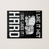 Stuurprogramma betonafwerker legpuzzel (Horizontaal)