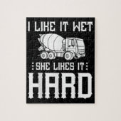 Stuurprogramma betonafwerker legpuzzel (Verticaal)