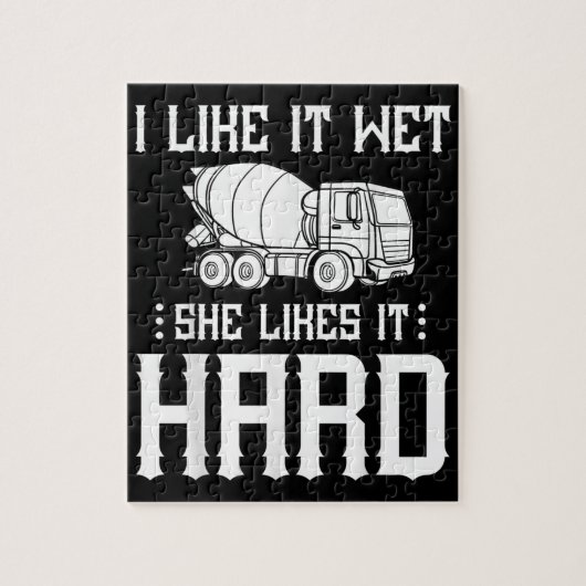 Stuurprogramma betonafwerker legpuzzel (Verticaal)