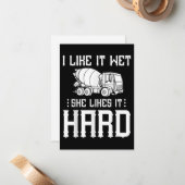 Stuurprogramma betonafwerker notitiekaartje (Voorkant / Achterkant in situ)