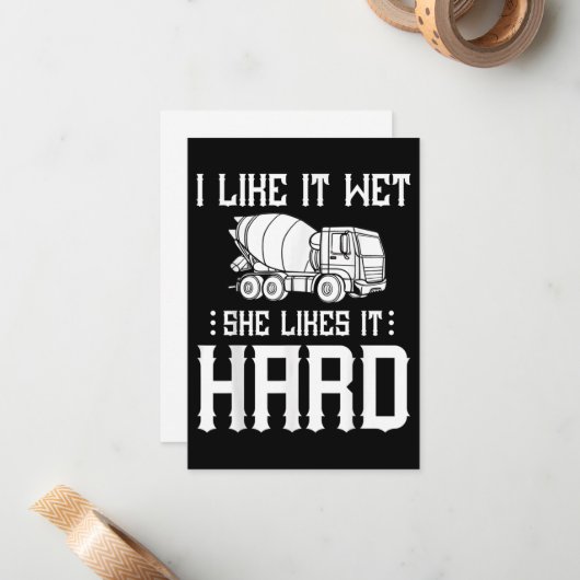 Stuurprogramma betonafwerker notitiekaartje (Voorkant / Achterkant in situ)