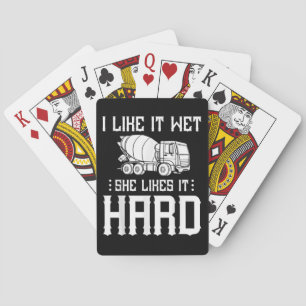 Stuurprogramma betonafwerker pokerkaarten
