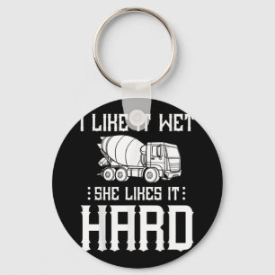 Stuurprogramma betonafwerker sleutelhanger