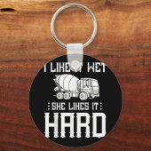 Stuurprogramma betonafwerker sleutelhanger (Voorkant)