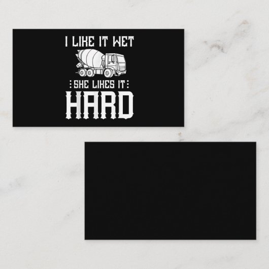 Stuurprogramma betonafwerker visitekaartje (Voorkant / Achterkant)