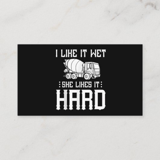 Stuurprogramma betonafwerker visitekaartje (Voorkant)