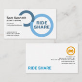 Stuurprogramma Blauwe bandcirkels Visitekaartje (Voorkant / Achterkant)