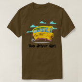 Stuurprogramma bus bestuurdersspeler Meisje T-shirt (Design voorkant)