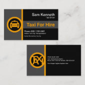 Stuurprogramma Creative Column Stripe Yellow Taxi  Visitekaartje (Voorkant / Achterkant)