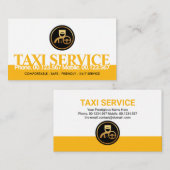 Stuurprogramma Creative Yellow Taxi Border Transpo Visitekaartje (Voorkant / Achterkant)