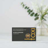 Stuurprogramma Creative Yellow TAXI Signage Ride S Visitekaartje (Staand voorkant)