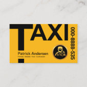 Stuurprogramma Creative Yellow TAXI Signage Visitekaartje (Voorkant)