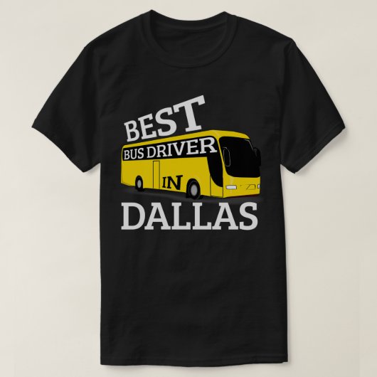 Stuurprogramma Dallas Bus T-shirt (Design voorkant)