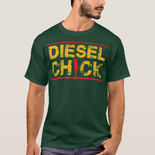 Stuurprogramma Diesel Chick Truck Petrolhead T-shirt