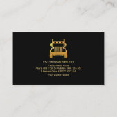 Stuurprogramma Elegant Gold Stripe Gold Truck Visitekaartje (Achterkant)