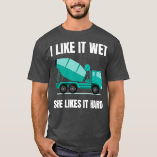 Stuurprogramma Funny Concrete Mixer Cement Mixer T T-shirt