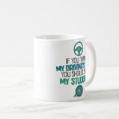 Stuurprogramma funny Driving Instructor Teacher Co Koffiemok (Voorkant rechts)