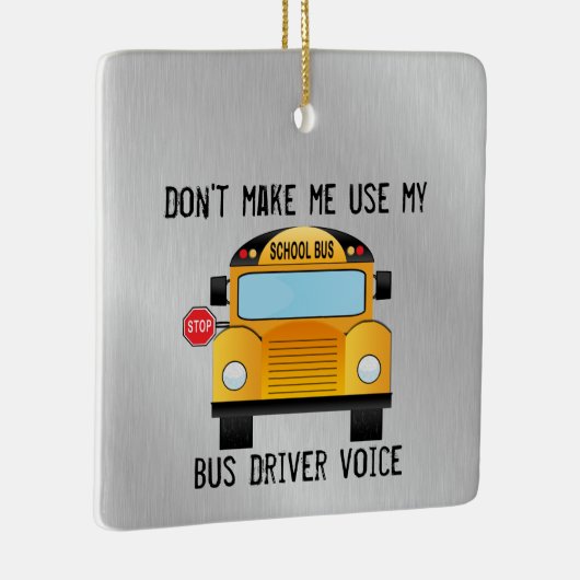 Stuurprogramma Funny School Keramisch Ornament (Rechts)