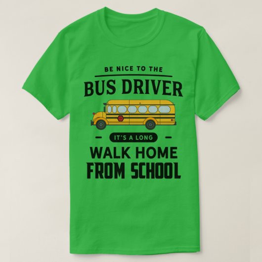 Stuurprogramma Funny School T-shirt (Design voorkant)