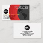 Stuurprogramma grijze Wereldbol layers Silver Truc Visitekaartje (Voorkant / Achterkant)