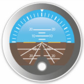 Stuurprogramma Gyro Cockpit Dial Sticker (Voorkant)