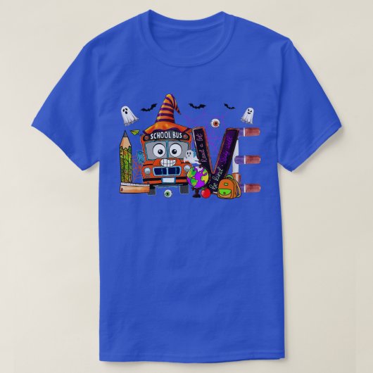 Stuurprogramma Halloween Love School Bus Witchy Bu T-shirt (Design voorkant)