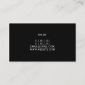 Stuurprogramma helikopters vliegschool visitekaartje (Achterkant)