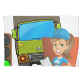 Stuurprogramma Hoesje Vrouw Kussensloop (Voorkant)