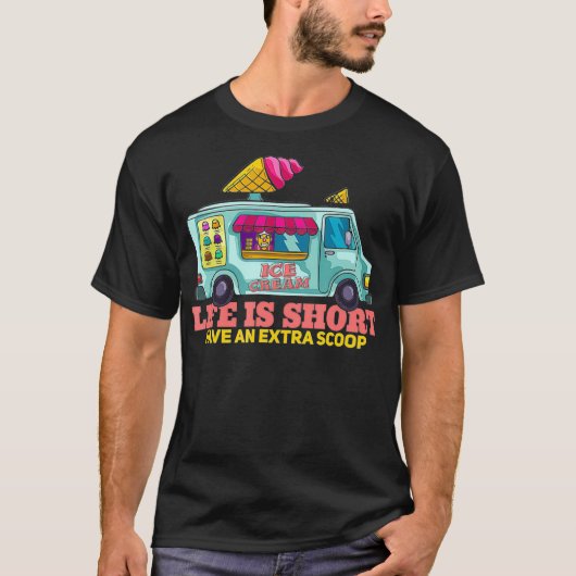 Stuurprogramma Ice Cream Truck Gift Ice Cream Man T-shirt (Voorkant)