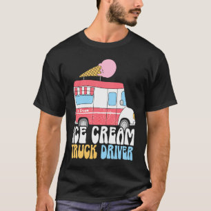 Stuurprogramma Ice Cream Truck Sundae Gelato Desse T-shirt