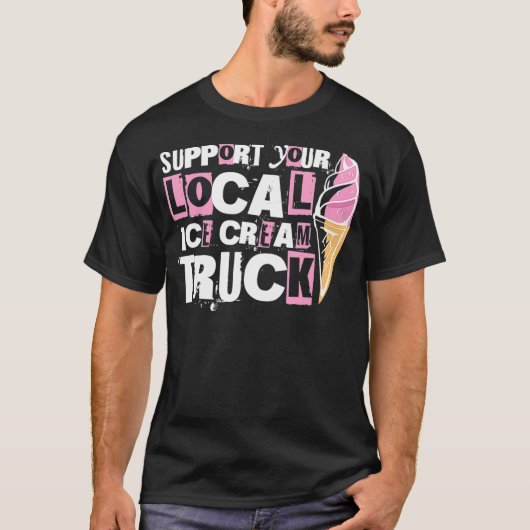 Stuurprogramma Ice Cream Truck T-shirt (Voorkant)