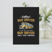 Stuurprogramma in het kader van de school in ruste RSVP kaartje (Staand voorkant)