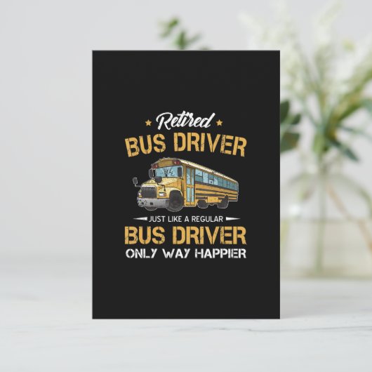 Stuurprogramma in het kader van de school in ruste RSVP kaartje (Staand voorkant)