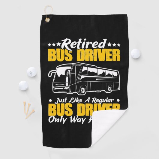 Stuurprogramma in ruste bus golfhanddoek (Insitu)