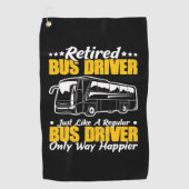Stuurprogramma in ruste bus golfhanddoek (Voorkant)