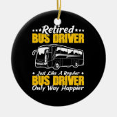 Stuurprogramma in ruste bus keramisch ornament (Voorkant)