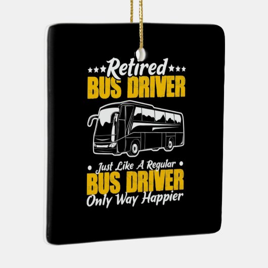 Stuurprogramma in ruste bus keramisch ornament (Rechts)