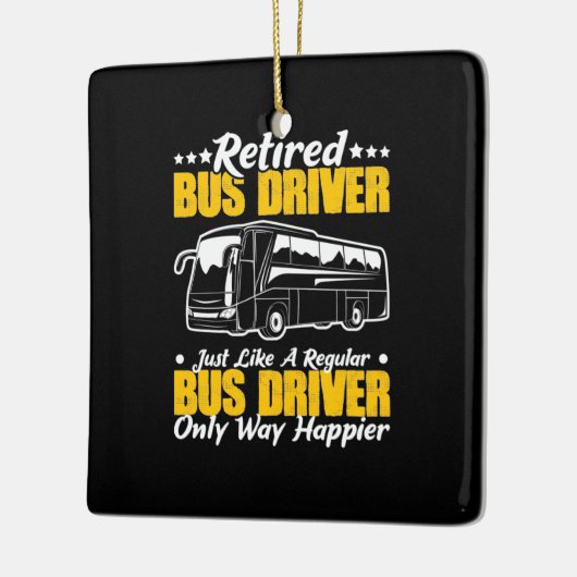 Stuurprogramma in ruste bus keramisch ornament (Links)