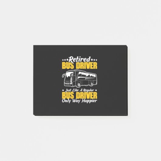 Stuurprogramma in ruste bus post-it® notes (Voorkant)