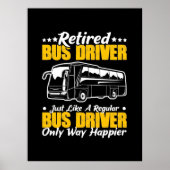 Stuurprogramma in ruste bus poster (Voorkant)
