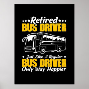 Stuurprogramma in ruste bus poster