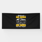 Stuurprogramma in ruste bus spandoek (Horizontaal)