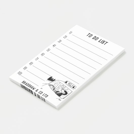 Stuurprogramma-instructeur voor een persoonlijk ti post-it® notes (Schuin)