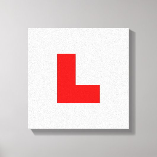 Stuurprogramma L-Bord Leerling/Bachelorette-nacht Canvas Afdruk (Voorkant)