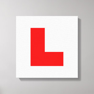 Stuurprogramma L-Bord Leerling/Bachelorette-nacht Canvas Afdruk